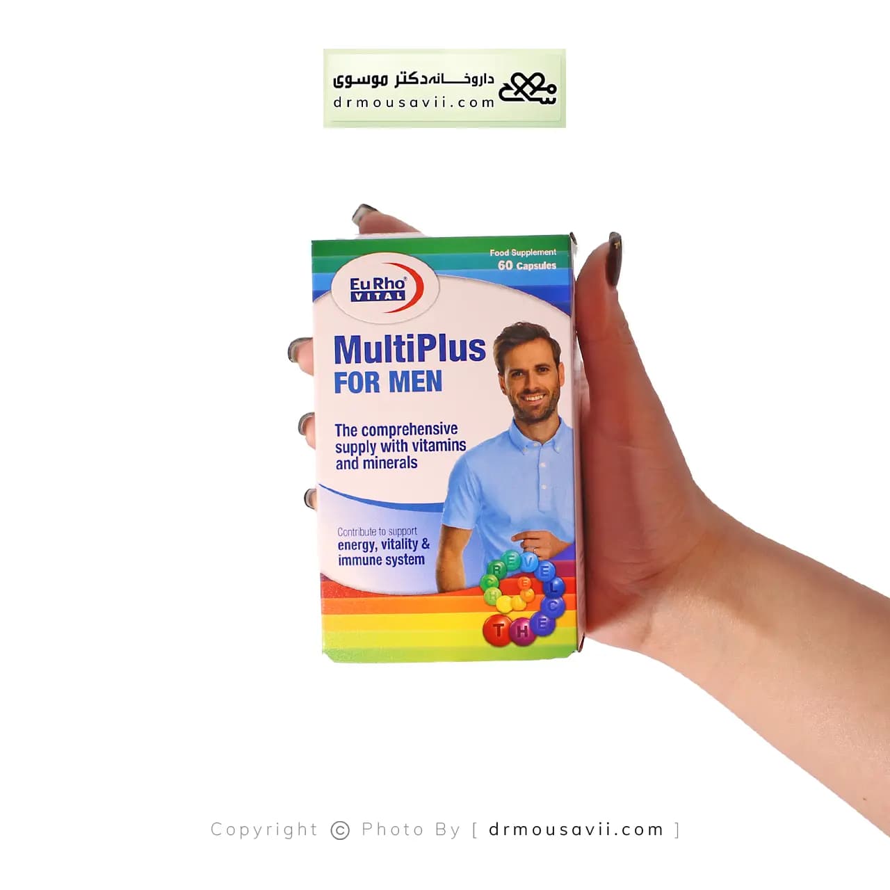کپسول مولتی پلاس اقایان یوروویتال 60 عددی — تصویر ۳