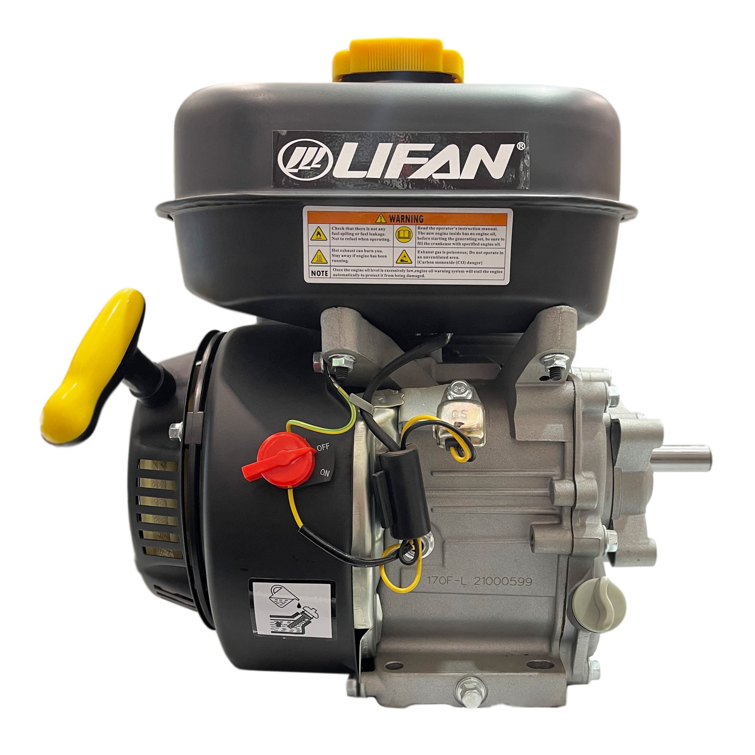 موتور تک بنزینی ۷ اسب گیربکسی لیفان مدل LGE 170FL
