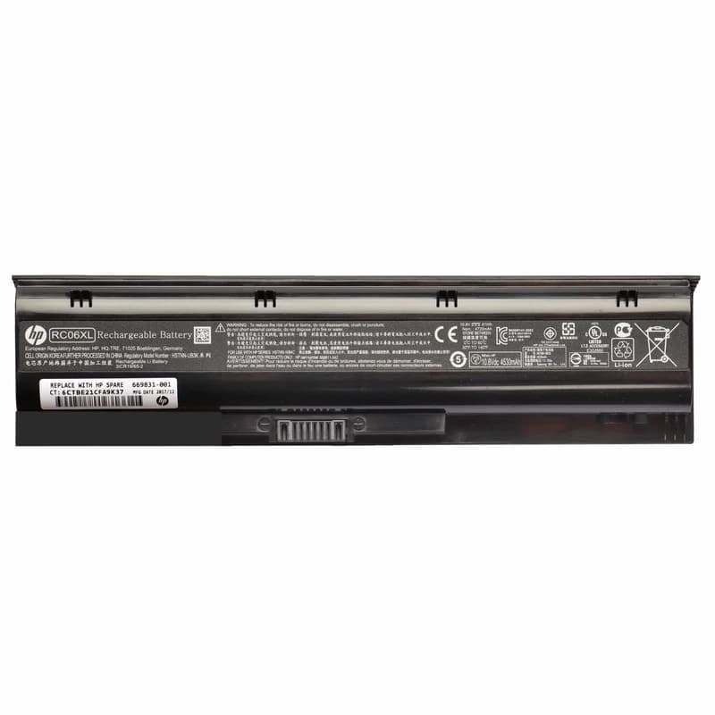 باتری لپ تاپ HP RC06XL مخصوص HP ProBook 4340s با ظرفیت 4400 میلی‌آمپر (6 سلولی) — تصویر ۲