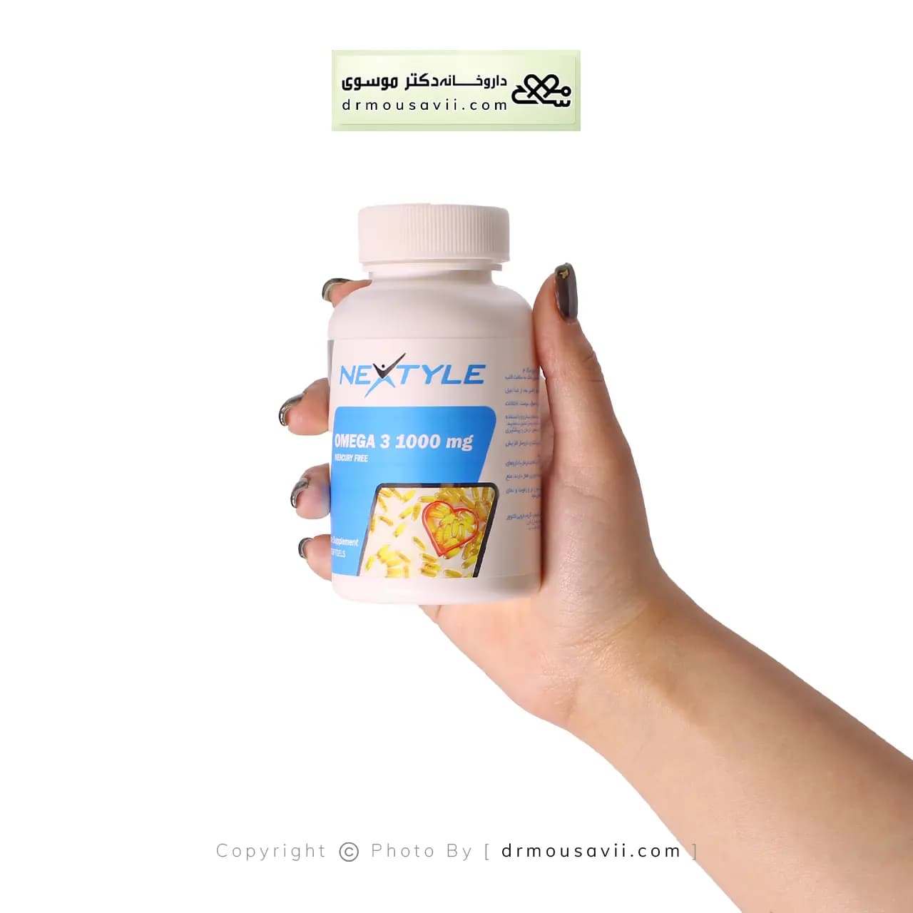 ژل امگا 3، 1000 میلی گرم نکستایل 60 عددی — تصویر ۲