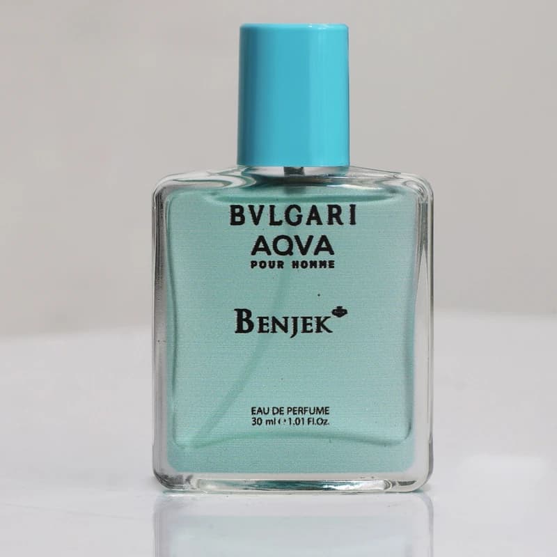 عطر جیبی بنجک مدل بولگاری آکوا با رایحه معتدل، خنک حجم 30 میلی‌لیتر