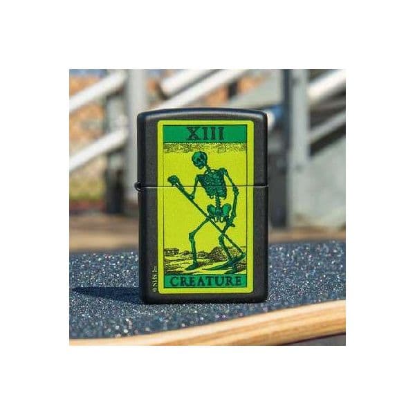 فندک زیپو 48416 مدل 218 | طرح کریچر Creature Death Card