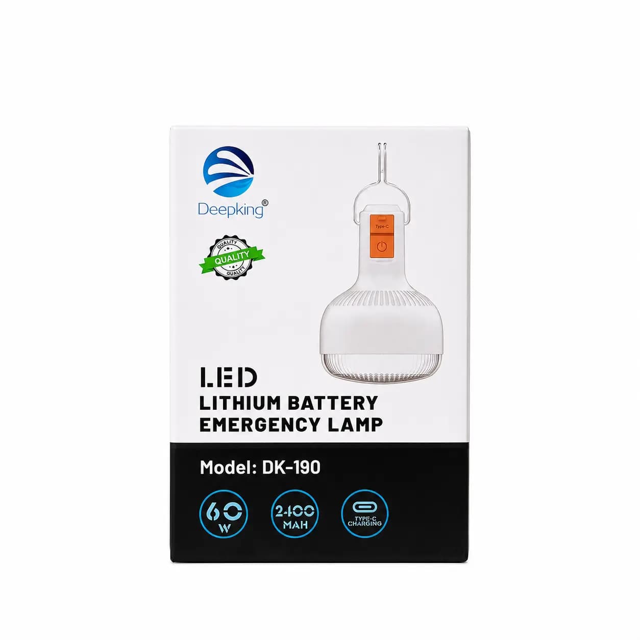 لامپ شارژی 60 وات DK-190 — تصویر ۳