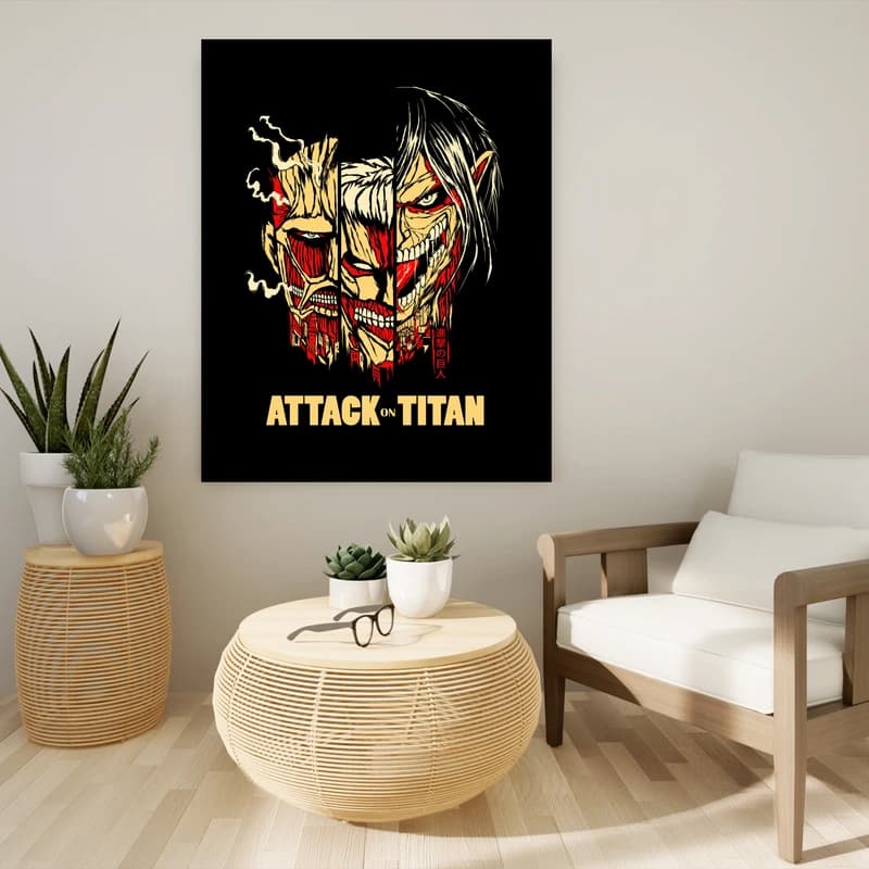 تابلو شاسی مدل انیمه attack on titan کد 1240 — تصویر ۵