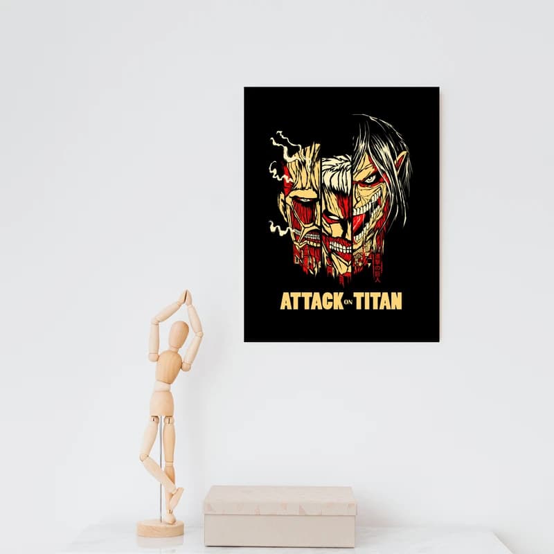 تابلو شاسی مدل انیمه attack on titan کد 1240 — تصویر ۳