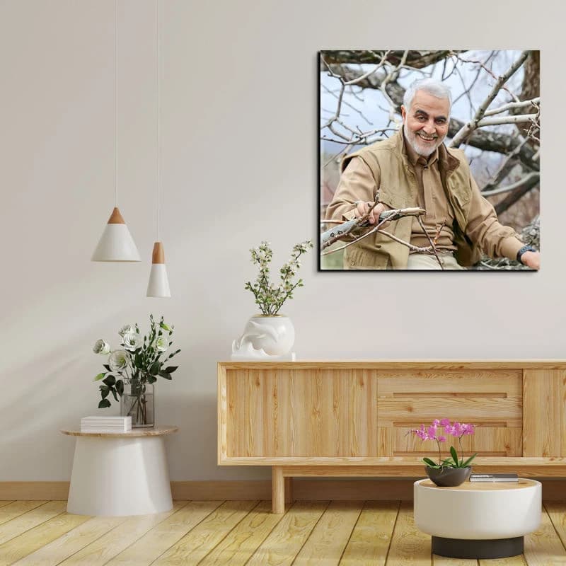 تابلو شاسی مدل سردار شهید حاج قاسم سلیمانی کد 02