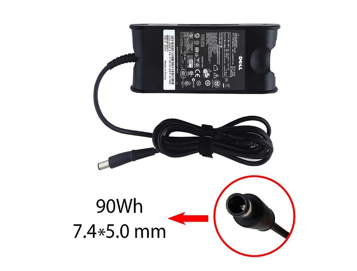 آداپتور لپ تاپ دل مدل Fat توان 19.5V 4.62A مناسب لپ‌تاپ‌های Dell