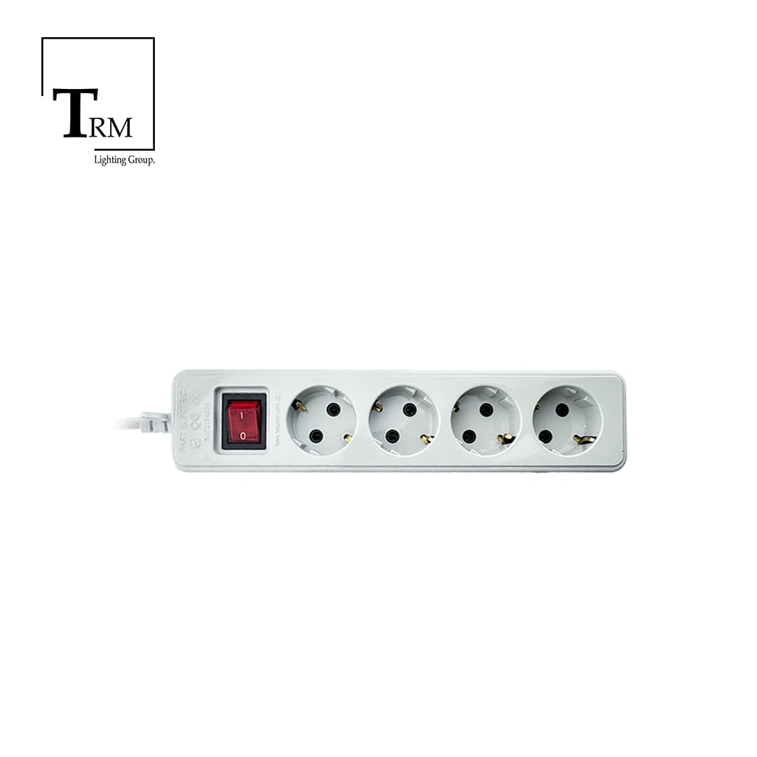 رابط 4 خانه پارت الکتریک کابل 3 متری کلیددار مدل شهاب — تصویر ۲