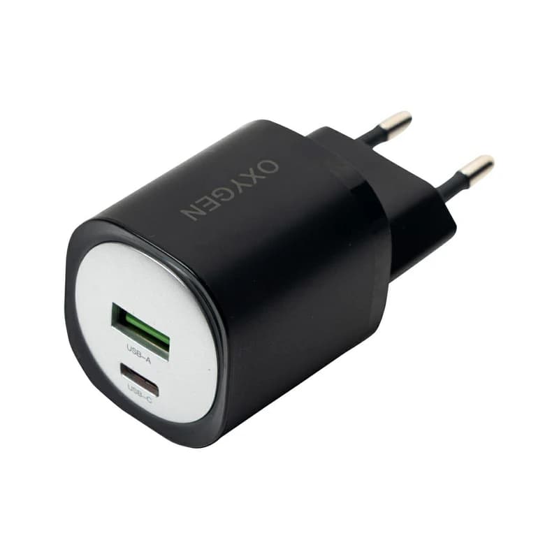 شارژر دیواری 30 وات اکسیژن مدل CH-11 | PD و QC3.0 همراه کابل Type-C — تصویر ۲