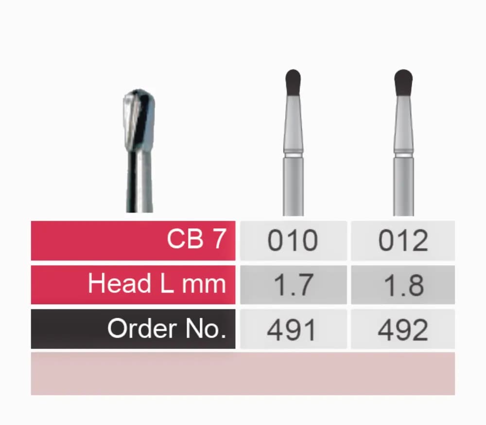 فرز کارباید جراحی توربین وردنت – Verdent CB7 19mm — تصویر ۲