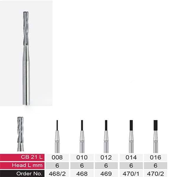 فرز فیشور کارباید توربین وردنت – Verdent CB21 L 19mm — تصویر ۳