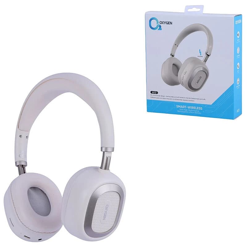 هدفون بی‌سیم اکسیژن A13 رم‌خور | بلوتوث 5.4 + AUX