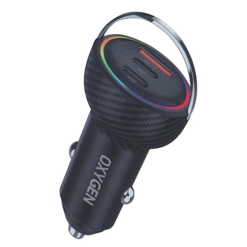 شارژر فندکی 60 وات اکسیژن AC-14 | PD + QC3.0 + 3 پورت — تصویر ۶