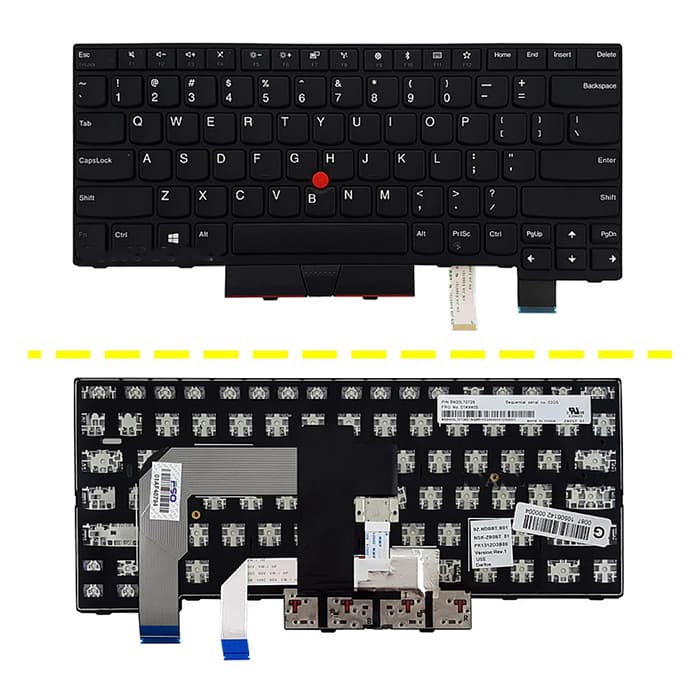 KEYBOARD LENOVO T470/T480 با فریم و موس | کیبورد لپ‌تاپ Lenovo ThinkPad T470 و T480