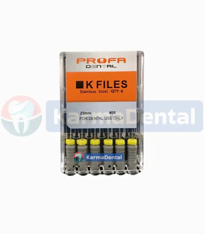کا فایل دستی پروفا – Profa Stainless Steel K Files 25 ML