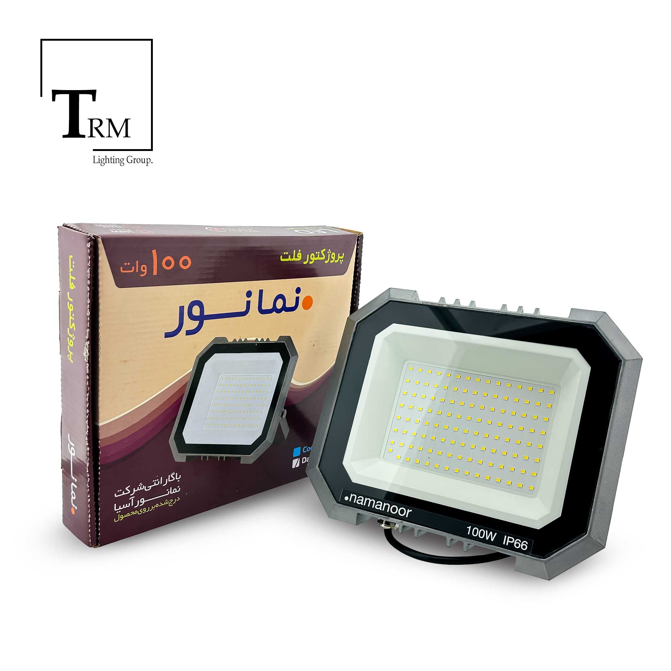 پروژکتور 100 وات SMD فلت نمانور — تصویر ۲