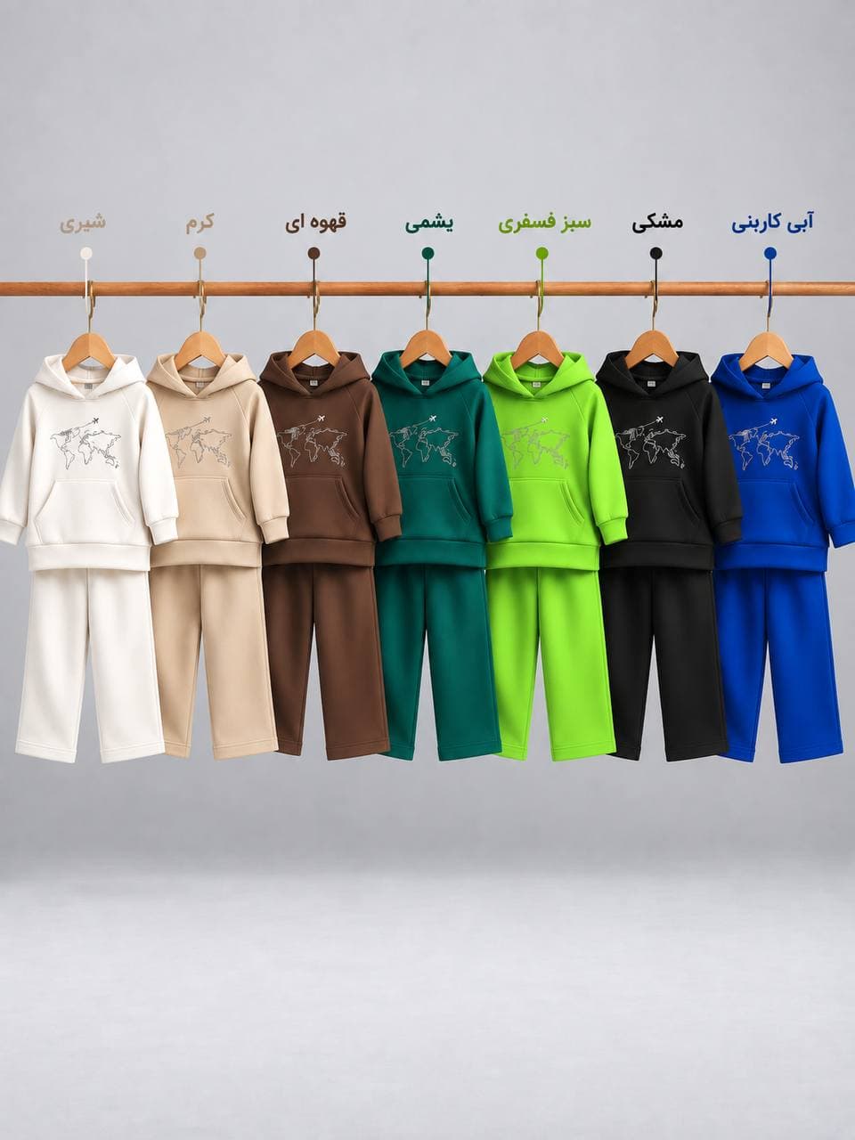 ست هودی شلوار آیکان | هوم کیدز — تصویر ۵
