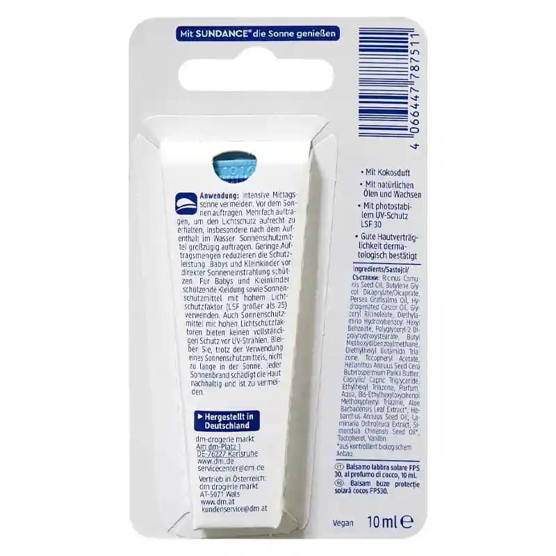 بالم لب ضد آفتاب ساندنس SUNDANCE با رایحه نارگیل SPF 30 — تصویر ۴