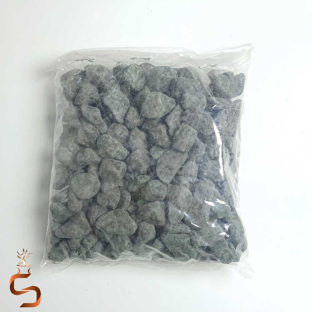 سنگ رنگی گلدان تزئینی طوسی خاکستری مدرن (بسته ۵۰۰ گرمی)