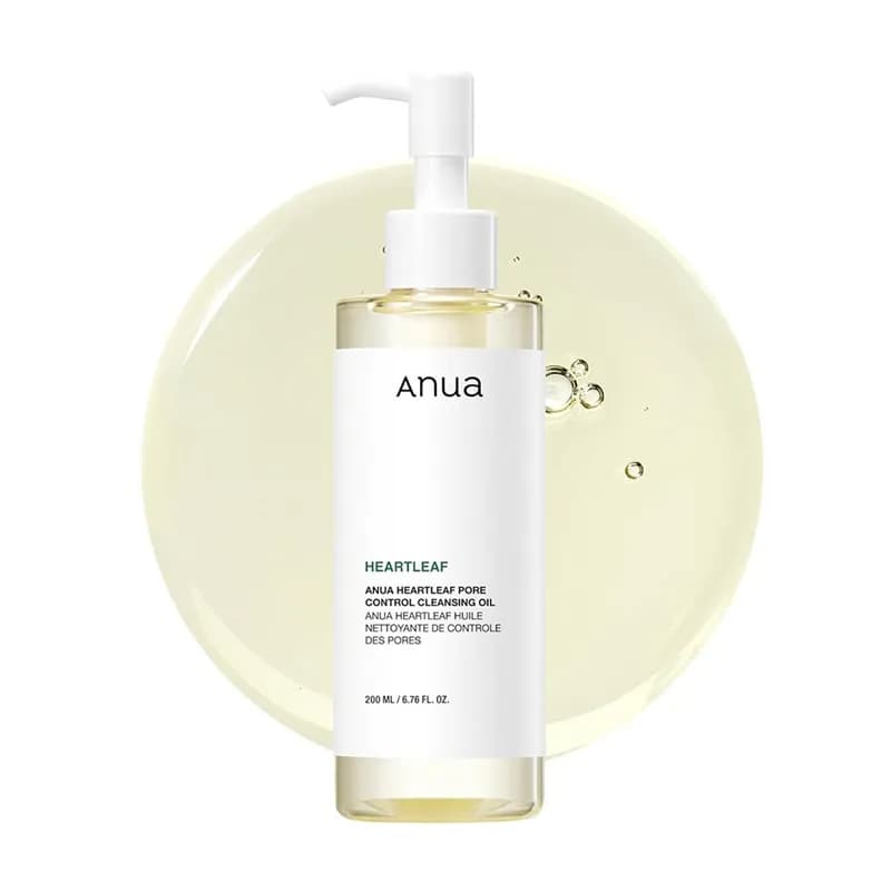 روغن پاک کننده و کنترل منافذ آنوا (Anua) مدل Heartleaf Pore Control حجم 200 میل