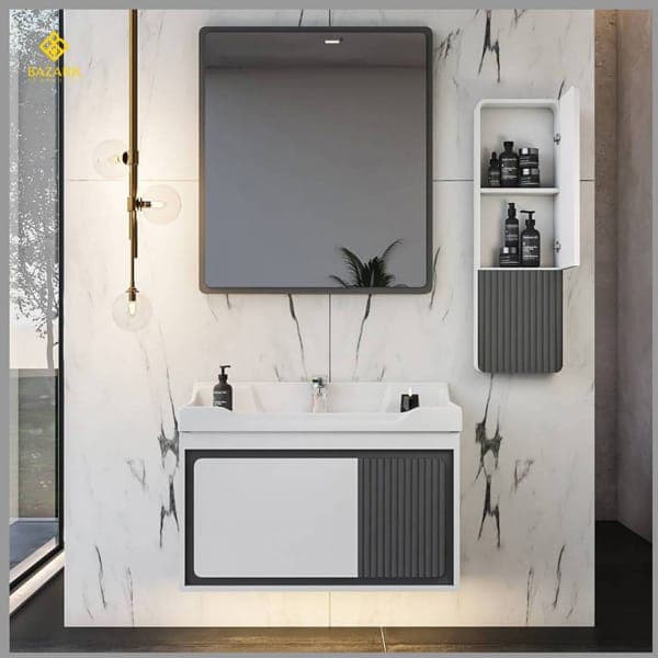 روشویی کابینتی دیواری 80 سانت مدل آرتمیس — تصویر ۲