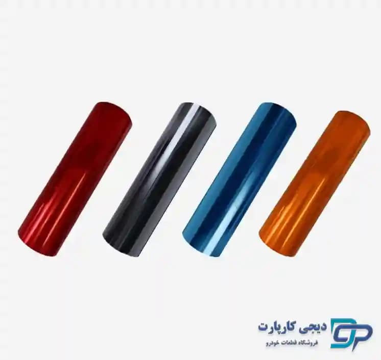 برچسب رنگی چراغ خودرو رول 5 متری — تصویر ۲