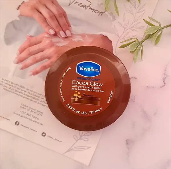 کرم بدن وازلین Cocoa Glow — تصویر ۵