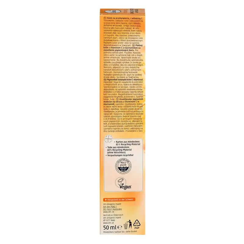 کرم ضد لک و روشن کننده ویتامین سی باله آ Balea Vitamin C Dark Spots Brightener — تصویر ۲
