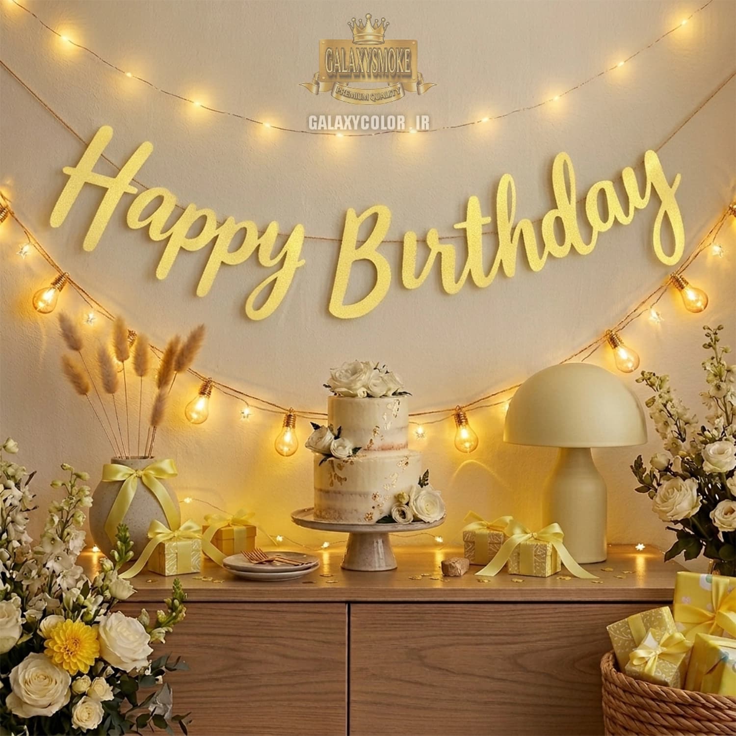 ریسه هپی دکتری Happy Birthday صورتی — تصویر ۲