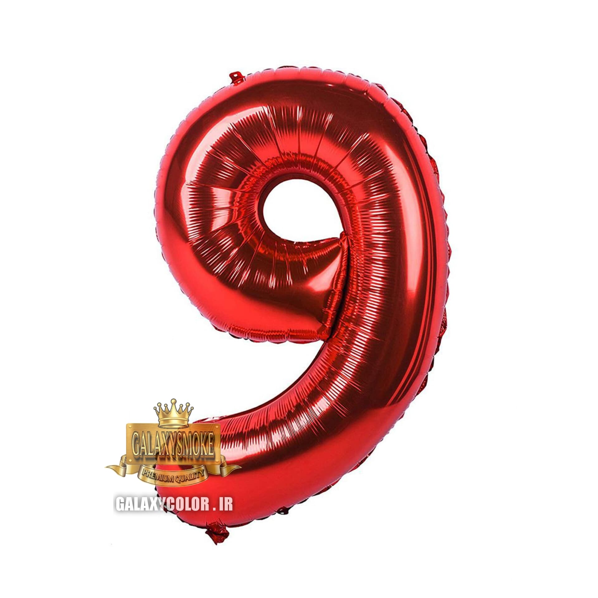 بادکنک فویلی عدد 9 دارای ( 6 رنگ ) — تصویر ۴