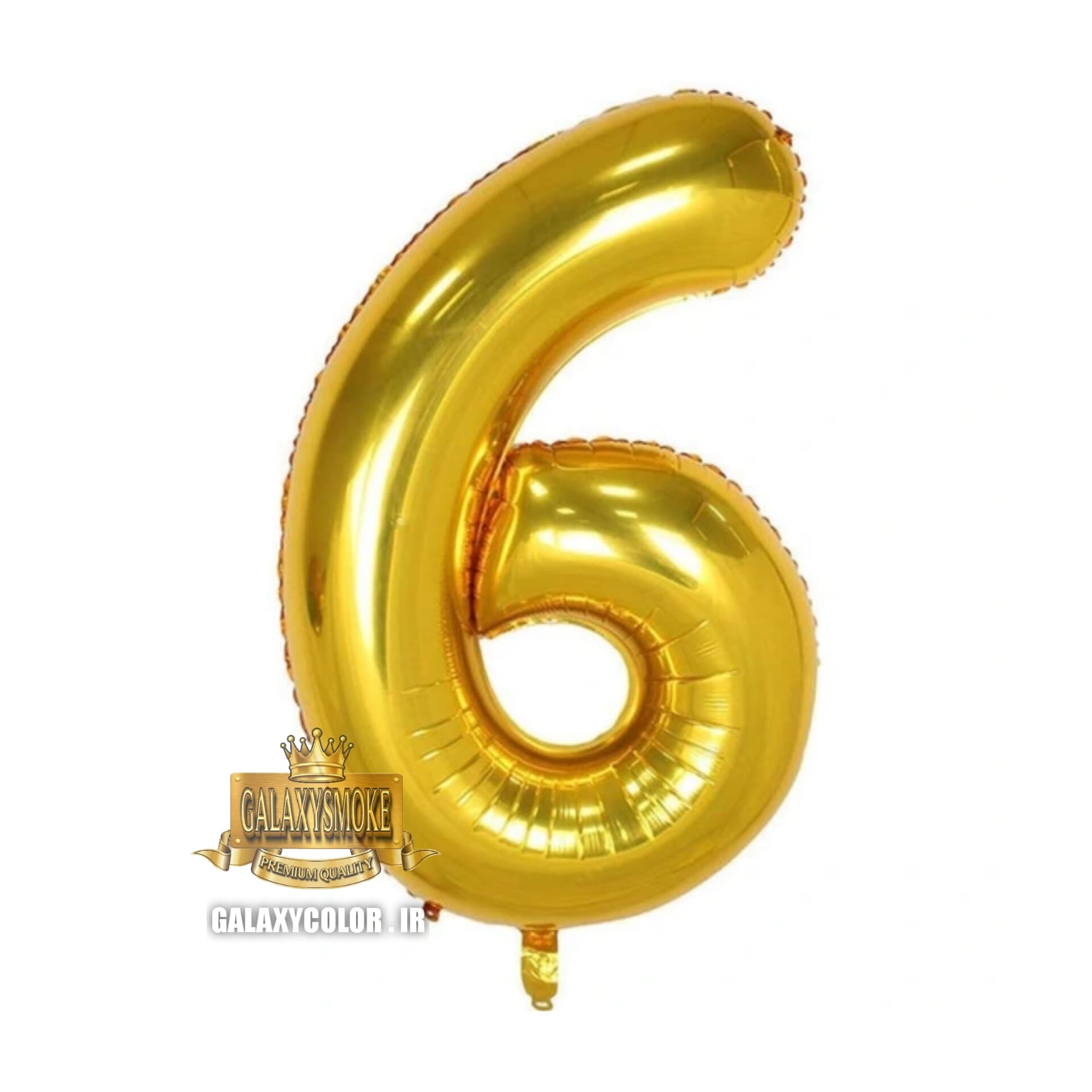 بادکنک فویلی عدد 6 دارای ( 6 رنگ ) — تصویر ۲