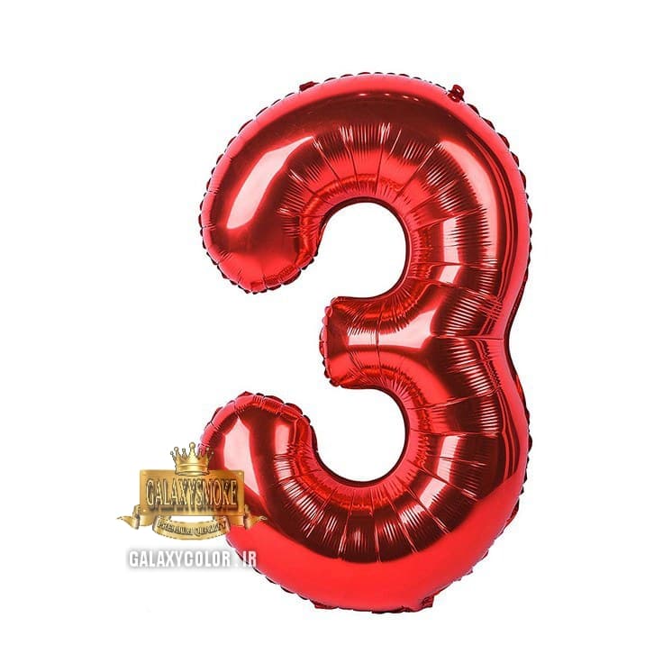 بادکنک فویلی عدد 3 دارای ( 6 رنگ ) — تصویر ۴