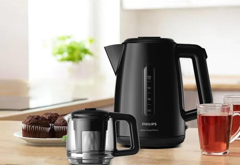 چای سازفیلیپس مشکی 7301 — تصویر ۳