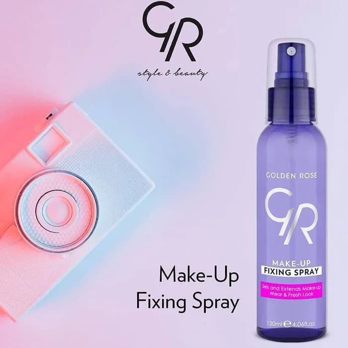 اسپری فیکساتور آرایش گلدن رز Golden rose حجم 120 میل — تصویر ۵