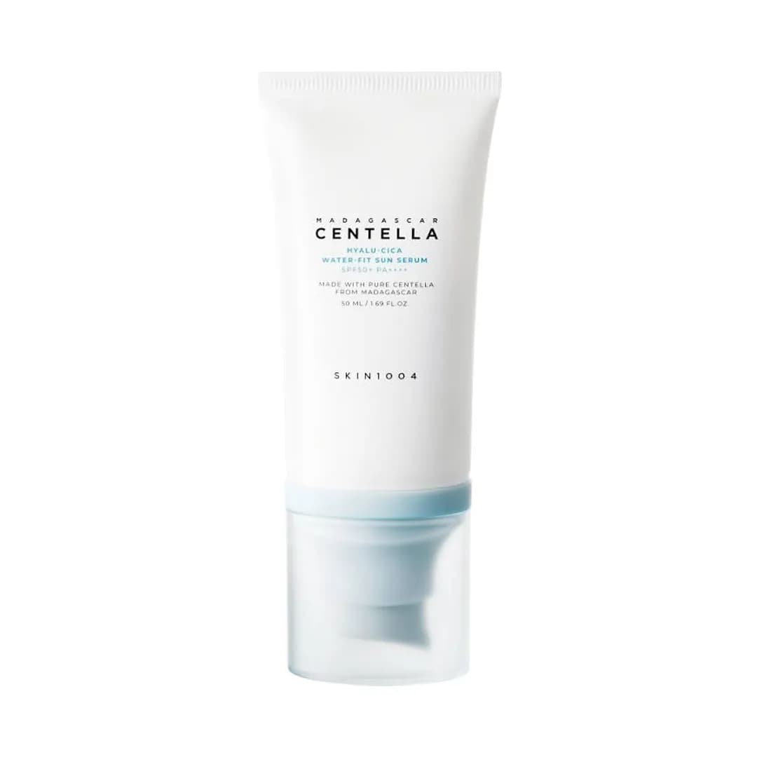کرم ضد آفتاب بی رنگ سنتلا اسکین 1004 مدل هیالو سیکا آبرسان SPF50 حجم 50 میل