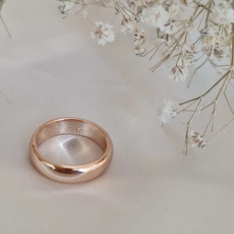 انگشتر ژوپینگ مدل رینگ حلقه ساده 5mm — تصویر ۷