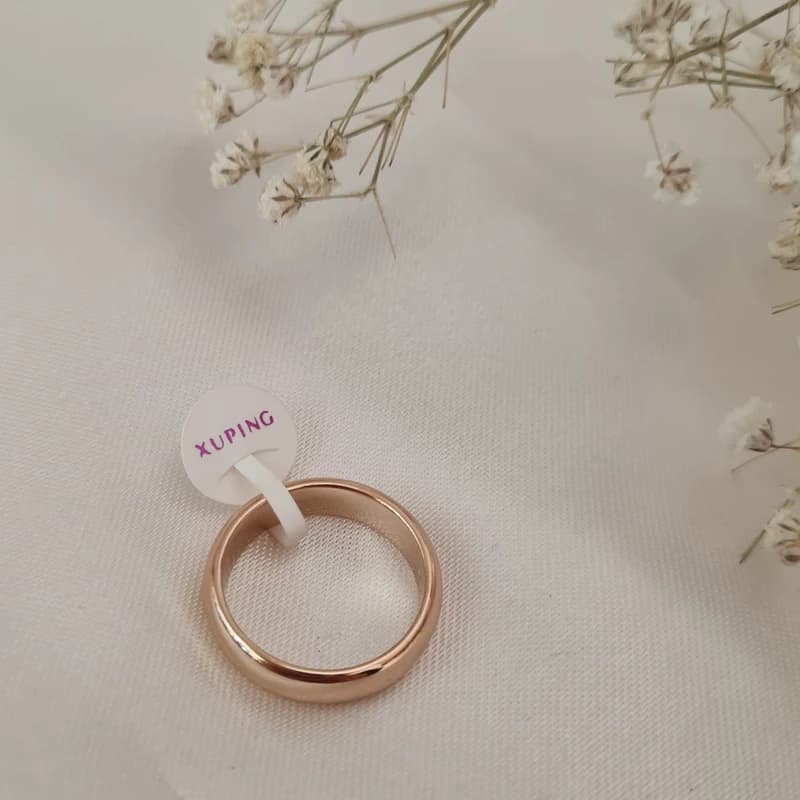 انگشتر ژوپینگ مدل رینگ حلقه ساده 5mm — تصویر ۵