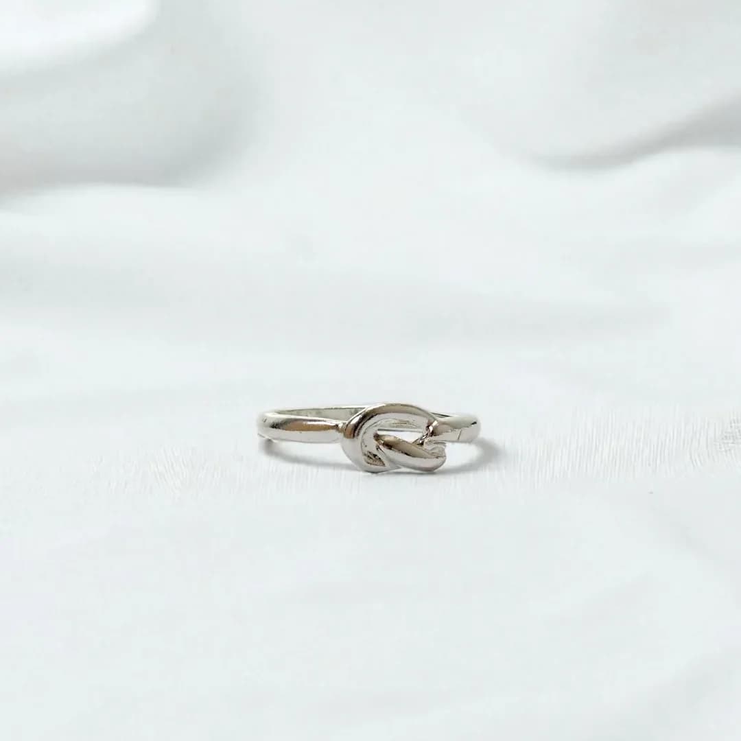 انگشتر طرح گره مدل 104