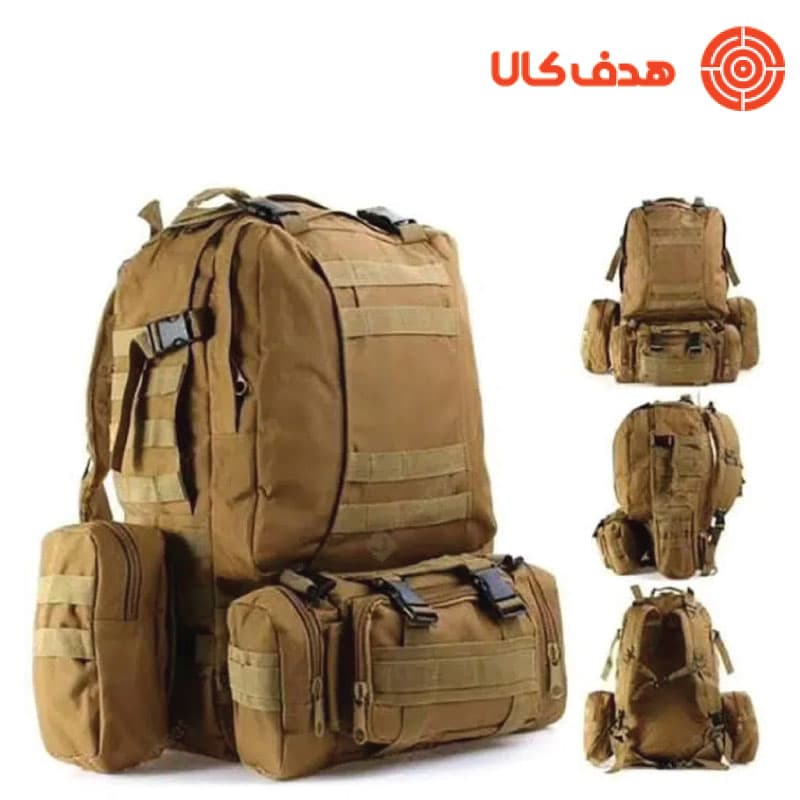 کوله پشتی 55 لیتری 4 تکه تاکتیکال — تصویر ۳