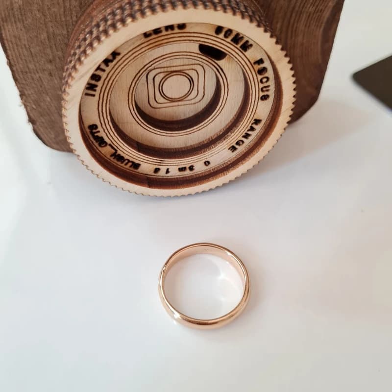 انگشتر زنانه ژوپینگ مدل رینگ ساده — تصویر ۵