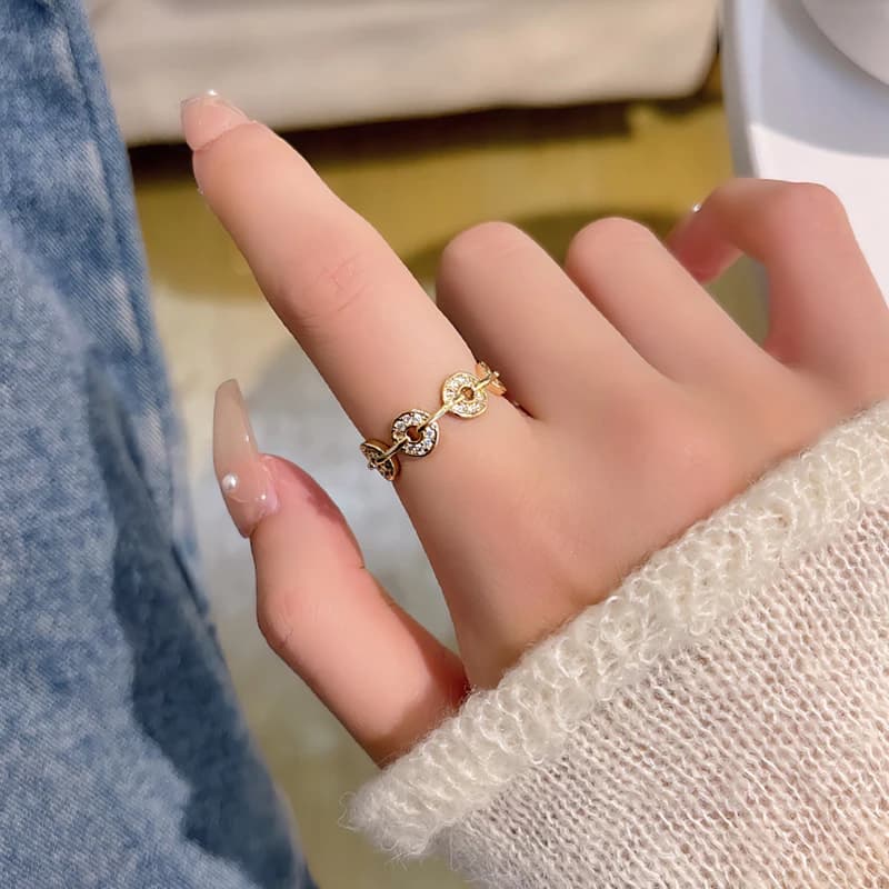 انگشتر زنانه مدل حلقه کد 00811 — تصویر ۲