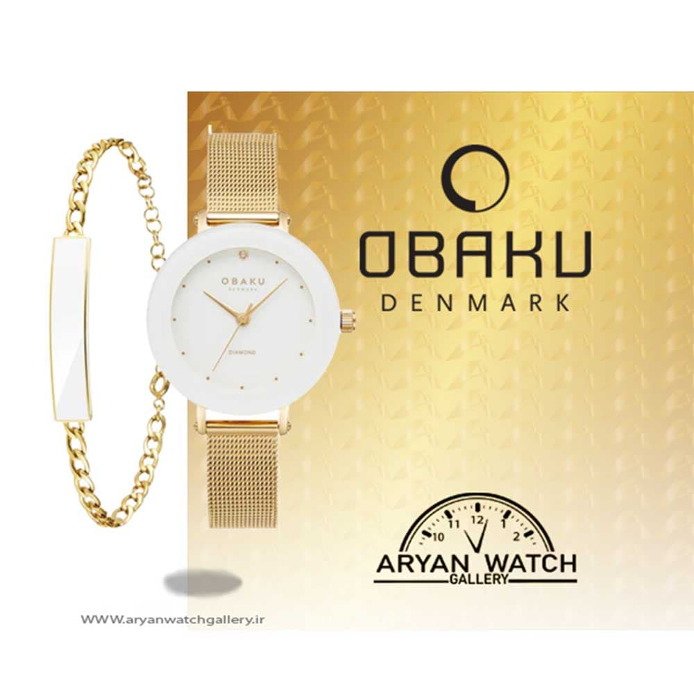 ساعت مچی زنانه | اوباکو OBAKU V299LXGWMG-EJBGW — تصویر ۲