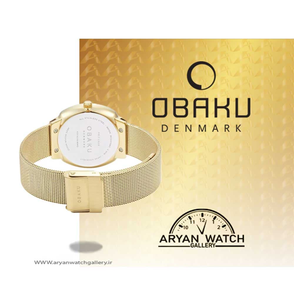 ساعت مچی زنانه | اوباکو OBAKU V273LDGWMG — تصویر ۲