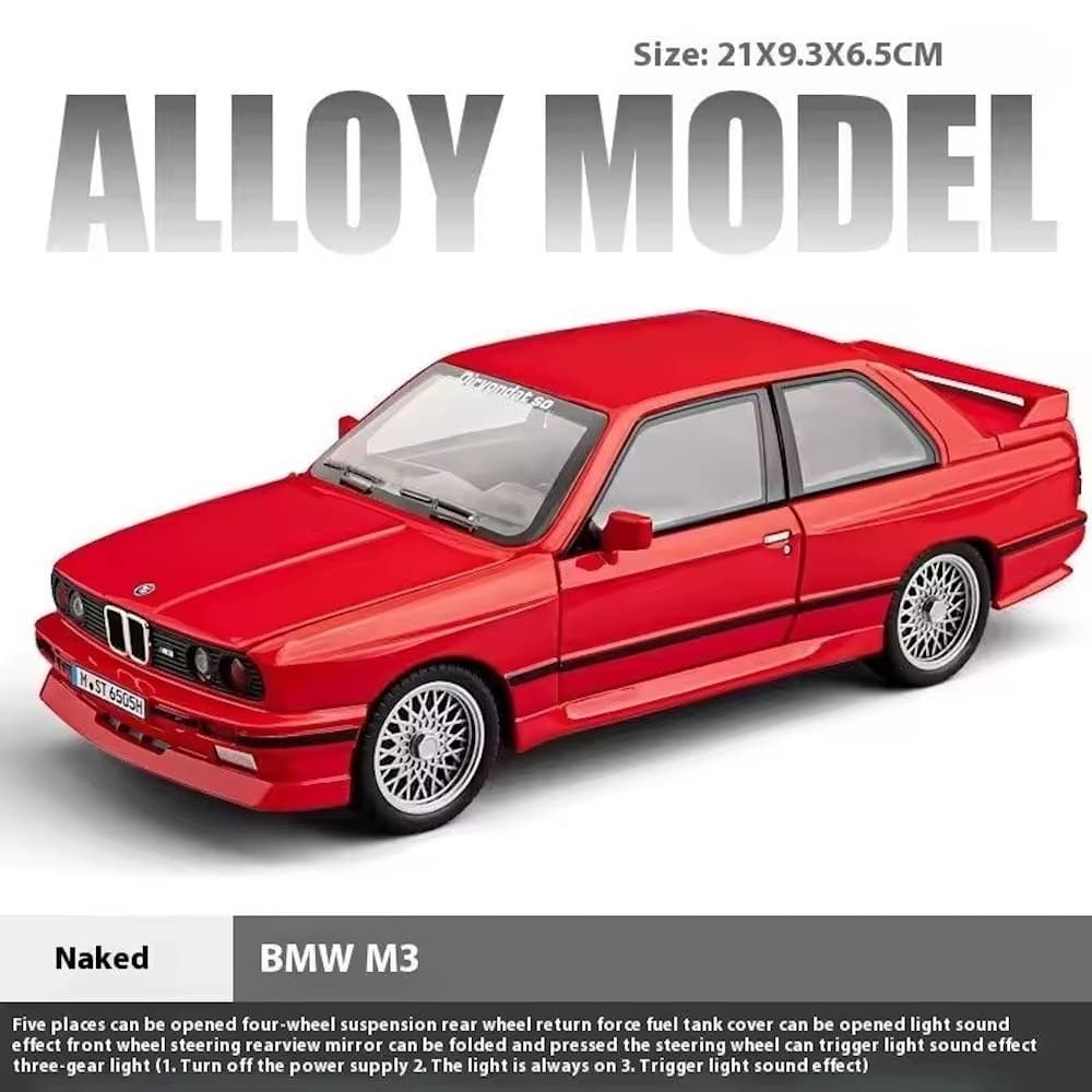 ماکت ماشین فلزی بی ام و مدل M3 E30 مقیاس ۱:۲۴ — تصویر ۴