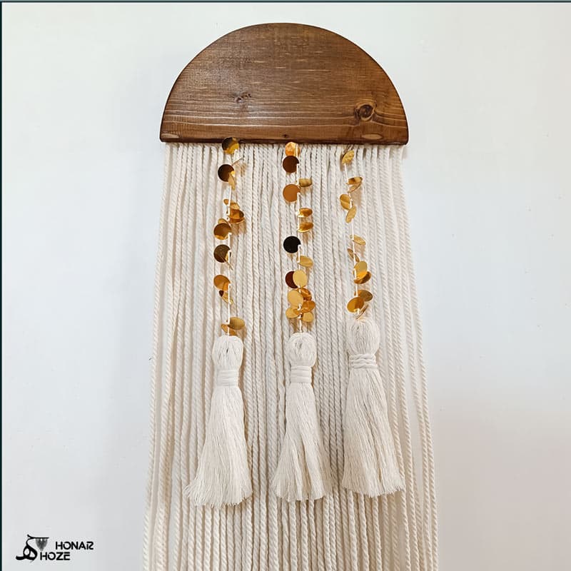 دیوارکوب مکرومه زرین — تصویر ۲