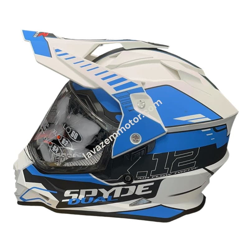 کلاه کاسکت ادونچر RAPIDO مدل 632 MATT BLACK BLUE