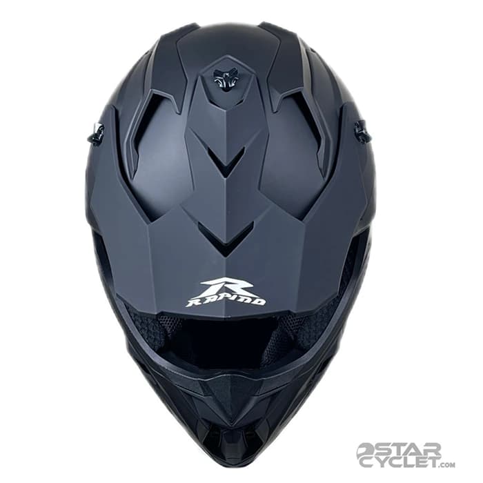 کلاه کاسکت کراسی RAPIDO مدل 635 MATT BLACK — تصویر ۸
