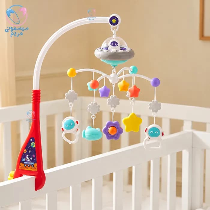 آویز تخت موزیکال چراغدار هانگر فضانورد Huanger 0310 — تصویر ۳