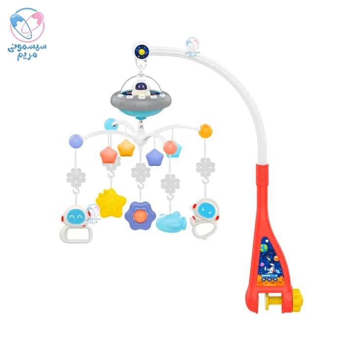 آویز تخت موزیکال چراغدار هانگر فضانورد Huanger 0310