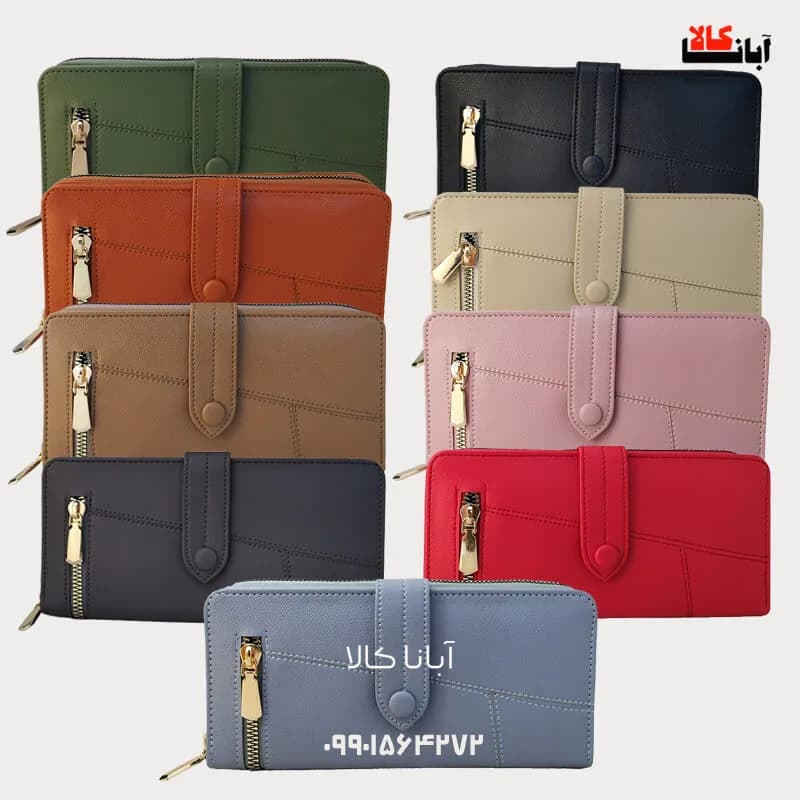 کیف پول زنانه زیپ نما کد 4027 — تصویر ۶